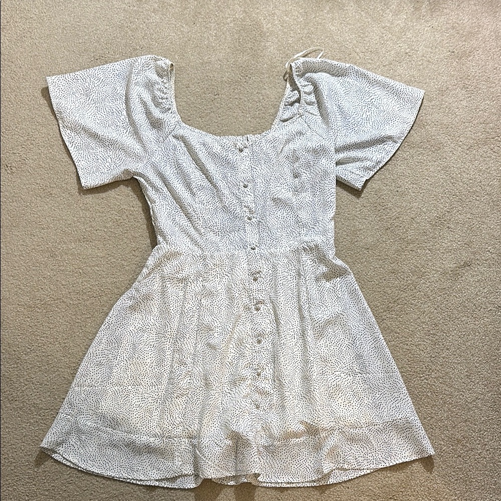 Sienna Sky White Polka Dot Dress